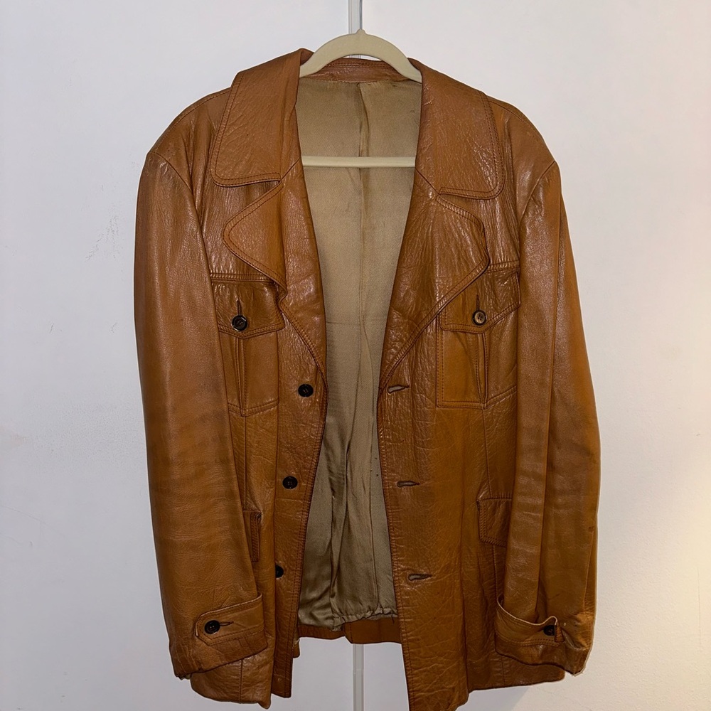 Vintage leather coat